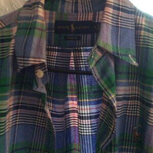 Ralph Lauren Polo Long Sleeve Plaid Mens